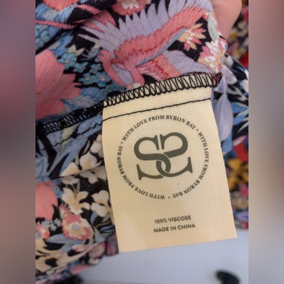 NWT Spell Last Drinks Midi Dress Sz XS - Picture 11 of 12